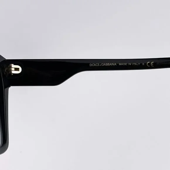 D&G DG4384 501/8G  Sunglasses Black Gray Square Women - Picture 8 of 10